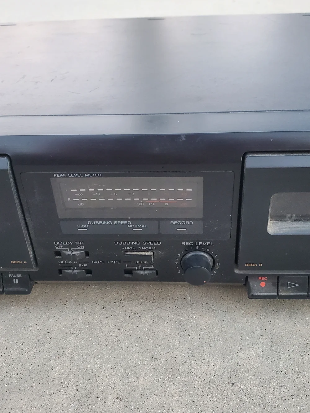 Vintage Sony Stereo Cassette Deck TC-WE305 Dual UNTESTED For Parts Only Used